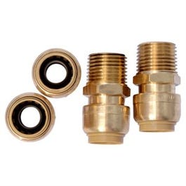 SharkBite Push-to-Connect 1/2″ MNPT Adapter – 4er-Pack, Bleifreies DZR-Messing Für Kupfer, PEX & CPVC