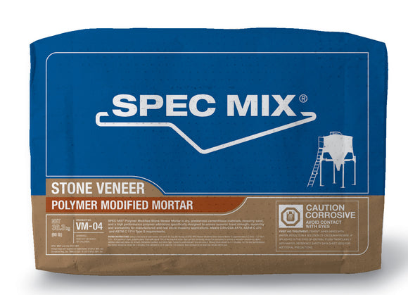 Spec Mix – Gray Veneer Mortar Polymer – 80Lb Bag