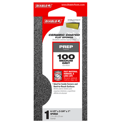 Diablo 100-Grit Flat Edge Sanding Sponges